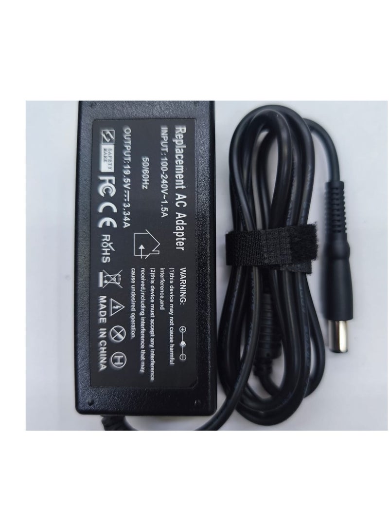 NMC LAPTOP AC ADAPTER 65W 19.5V 3.34 Size: 7.4 x 5.0mm. AE5440 E5470 7480 E6540 E7440 E7450 E7250 E6440 E6430 E5420 E6320 D620 E6410 - Image 1